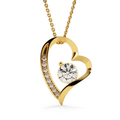 To My Beautiful Granddaughter - Forever Love Necklace Gift Set - SS514V4