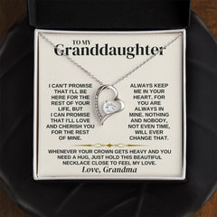 To My Granddaughter - Forever Love Necklace Gift Set - SS316