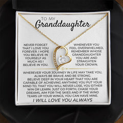 To My Granddaughter - Necklace Gift Set - SS365